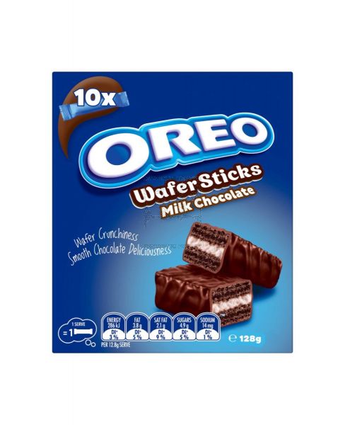 OREO WAFER STICKS MILK CHOCOLATE 128GM