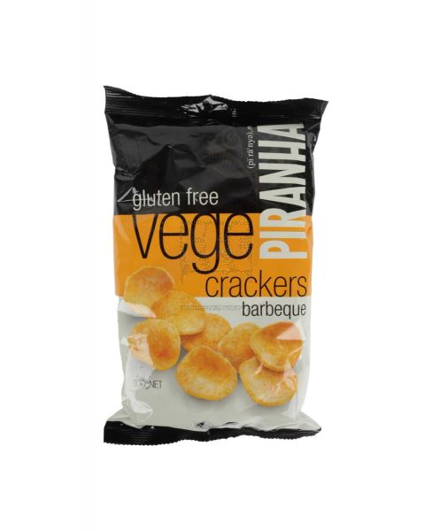 PIRANHA GLUTEN FREE VEGE CRACKERS BARBEQUE 100GM