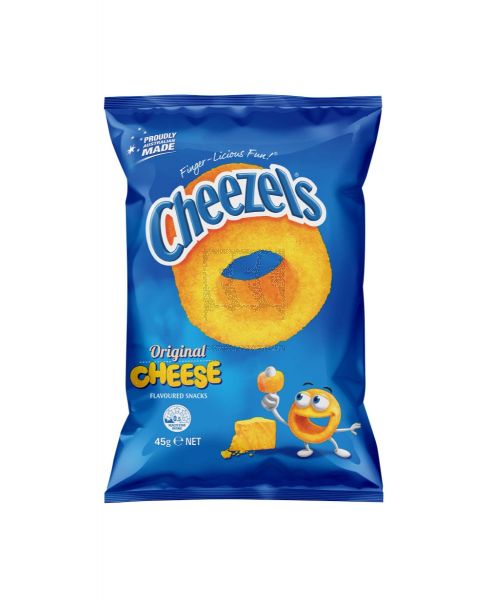 CHEEZELS ORIGINAL CHEESE FLAVOURED SNACKS 45GM