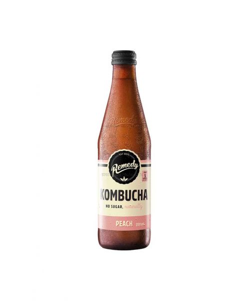 REMEDY KOMBUCHA PEACH DRINK 330ML