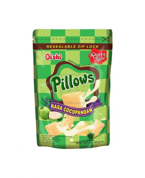 OISHI PILLOWS COCOPANDAN FLAVOR 100GM