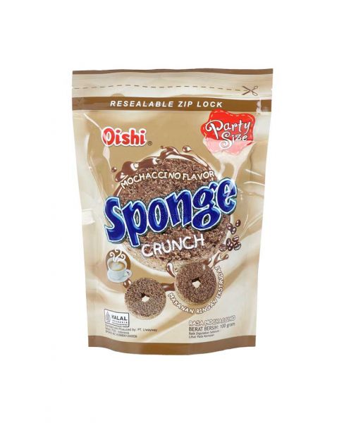 OISHI SPONGE CRUNCH MOCHACCINO FLAVOR 100GM