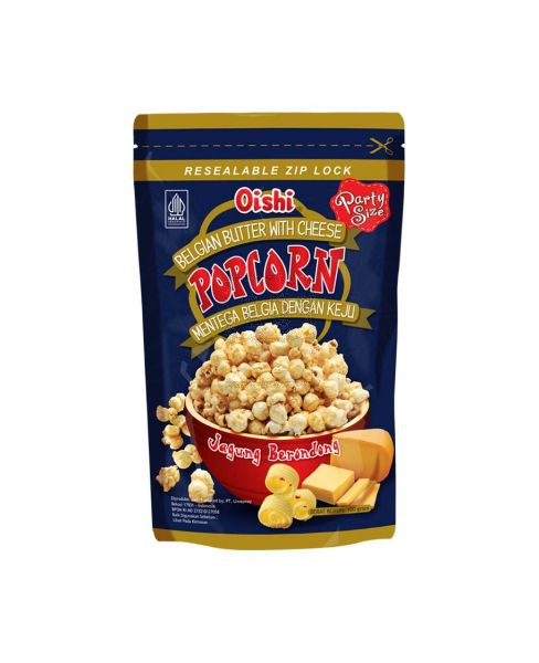 OISHI POPCORN BELGIAN BUTTER WITH CHEESE 100GM