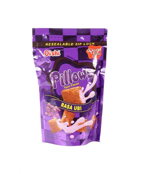 OISHI PILLOWS YAM FLAVOR 100GM