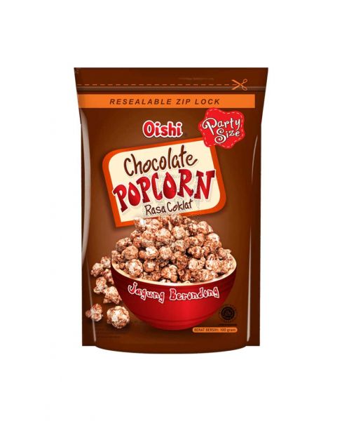 OISHI POPCORN CHOCOLATE FLAVOR 100GM