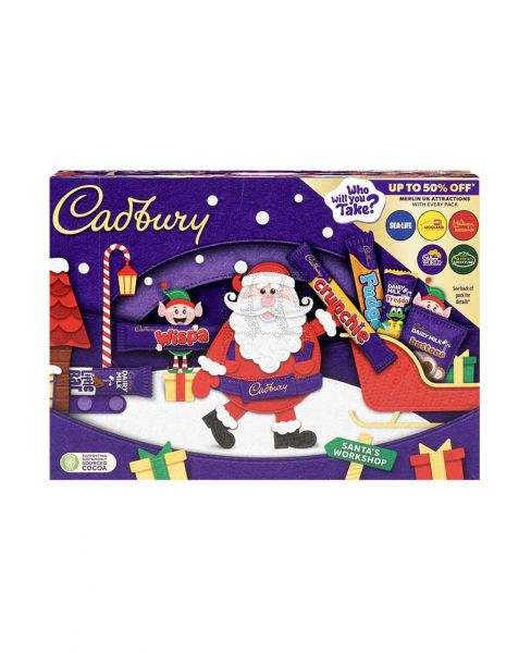 CADBURY MEDIUM SANTA SELECTION BOX 125GM