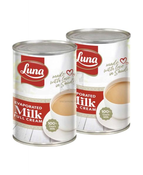 LUNA EVAPORATED MILK FULL CREAM 2X400GM (2X391ML) PROMO