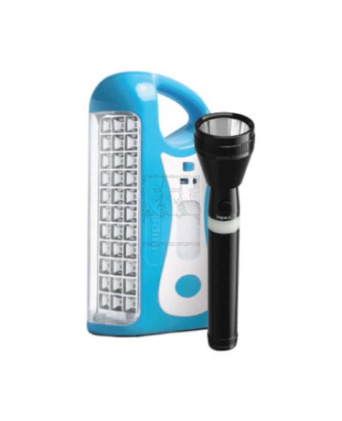 IMPEX LED RECHARGEABLE LANTERN & FLASHLIGHT COMBO #CB2283