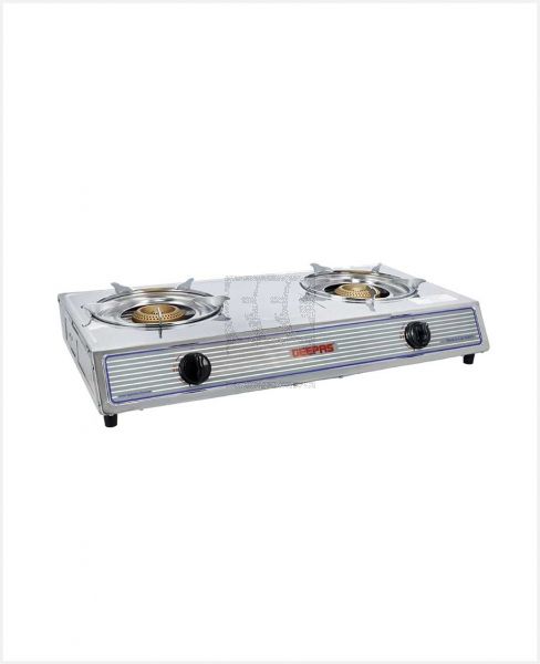 GEEPAS S/S DOUBLE BURNER GAS COOKER GK5605