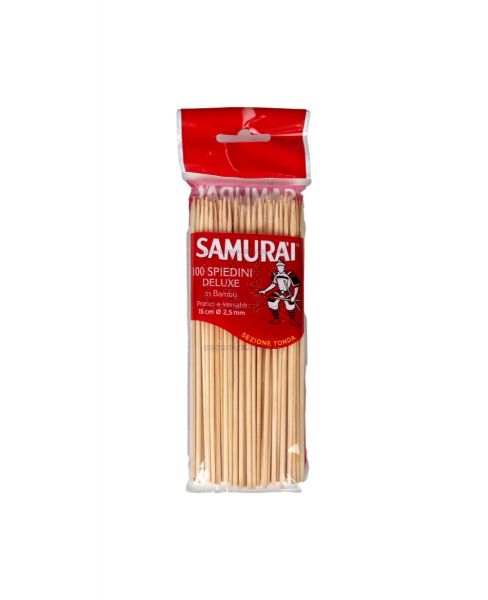 SAMURAI SPIEDINI DELUXE (KABAB STICK) 100'S X15CM #G2SM-0019