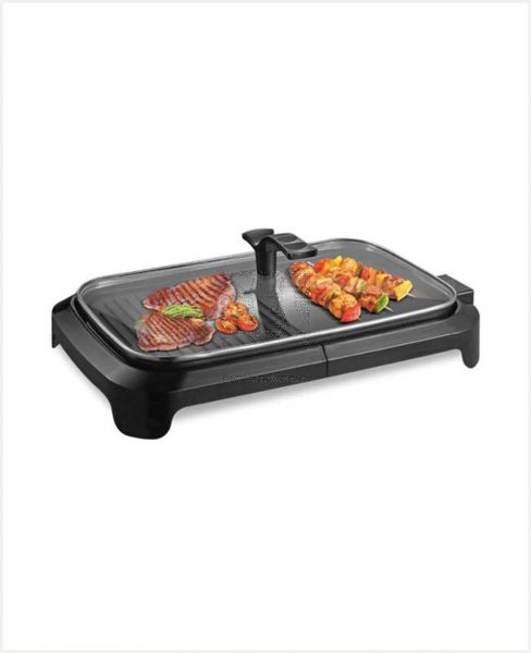 CLIKON NON STICK COATED GRILL WITH LID 1600W CK2439