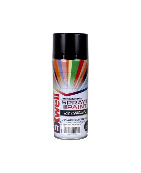EXWELL SPRAY PAINT BLACK 400ML #39