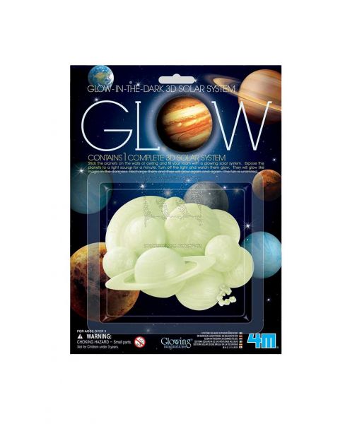 4M GLOW IN THE DARK 3D SOLAR SYSTEM 00-05423