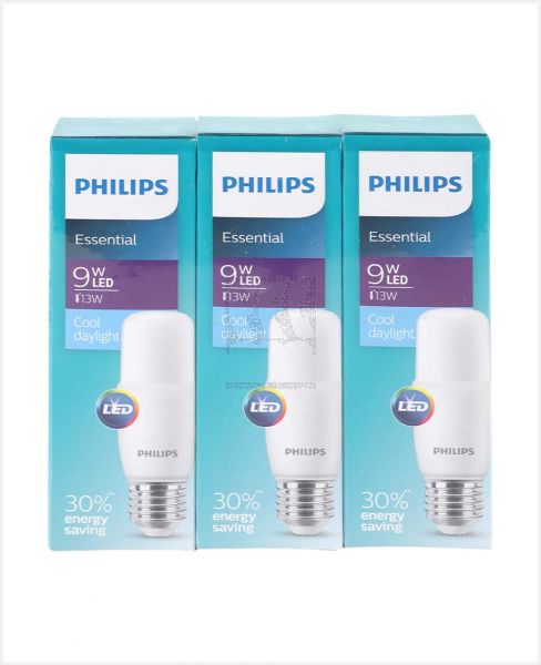 PHILIPS ESSENTIAL DLSTICK COOL DAYLIGHT 9W/E27 3PCS