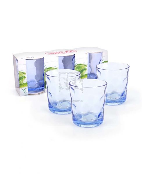 ANILAR BLUE GLASS 25CL 3PCS
