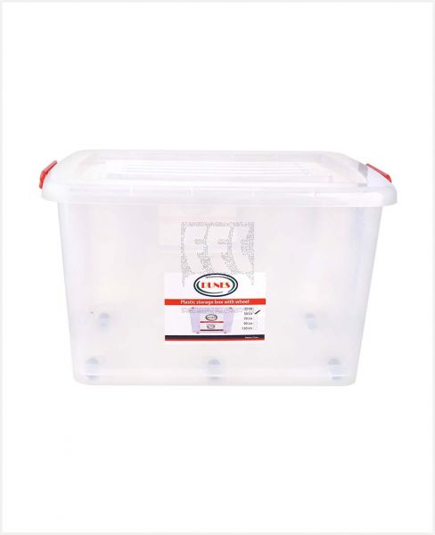 DUNES PLASTIC STORAGE BOX WITH WHEELS 50LTR 304567