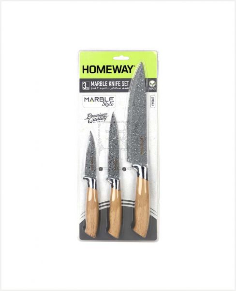 HOMEWAY 3PCS MARBLE KNIFE SET HW2067