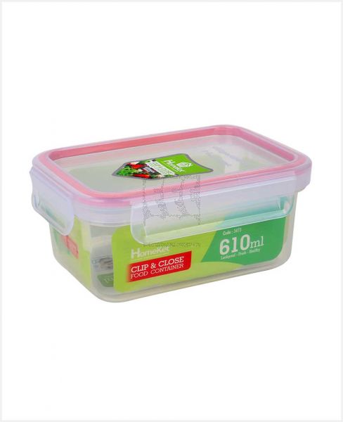 HOMEKET CLIP AND CLOSE FOOD CONTAINER 610ML 3473
