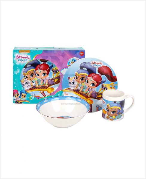 DISNEY W2H1 DINNER SET SHIMMER & SHINE CLOUDS 3PCS RJ2646