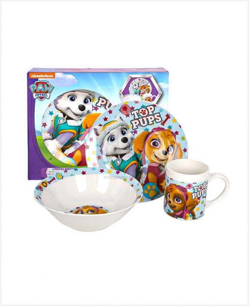 DISNEY W2H1 NICKELODN DINR SET PAWPATROL GIRL STAR 3S RJ2645