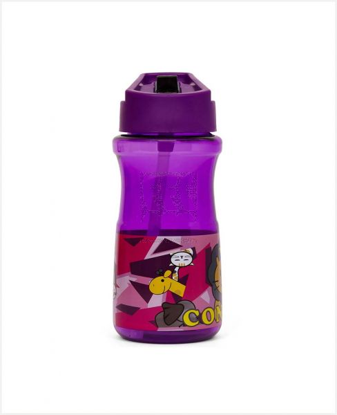 EAZY KIDS BTS3 WATR BOTLE W/STRAW PURPLE 500ML EZ_WB03_500PU