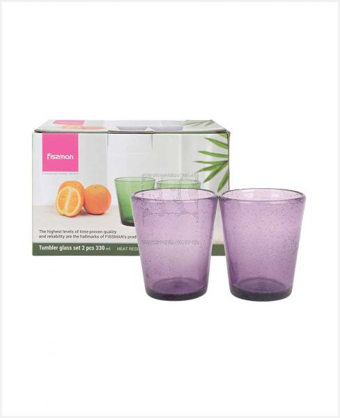 FISSMAN S3D2 TUMBLER GLASSES SET OF 2 330ML 19012