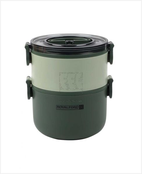 ROYALFORD DOUBLE LAYER SS ROUND LUNCH BOX 1.6L RF11105