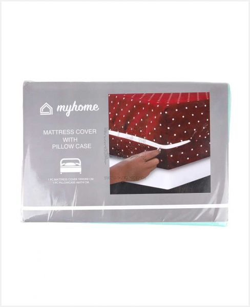 MY HOME MATTRESS COVER SINGLE WITH PILLOW CASE 100X200CM