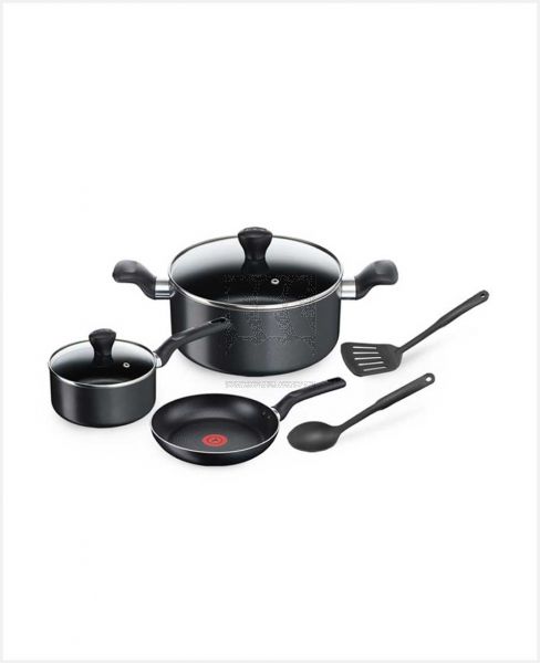 TEFAL SUPERCOOK NON STICK COOKWARE BLACK SET 7PCS B459S784