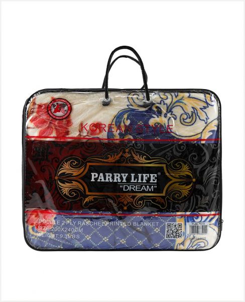PARRY LIFE DOUBLE 2PLY BLANKET 200X240 PLBL7515