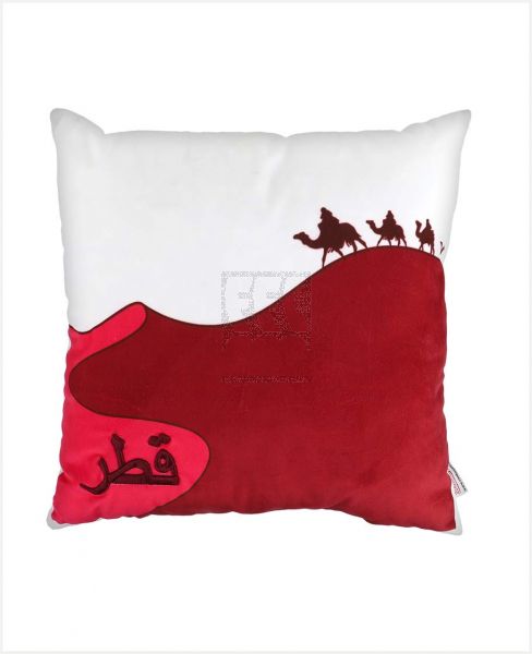 RANKOUSSI QATAR CUSHION WITH EMBROIDERY - ASSORTED