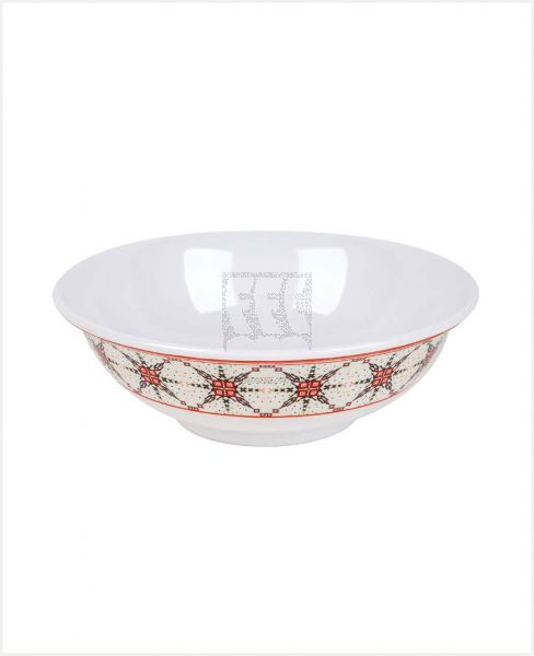 HARMONY MELAMIN ROUND SERVING BOWL ORANGE RED 20CM 5008(O&R)