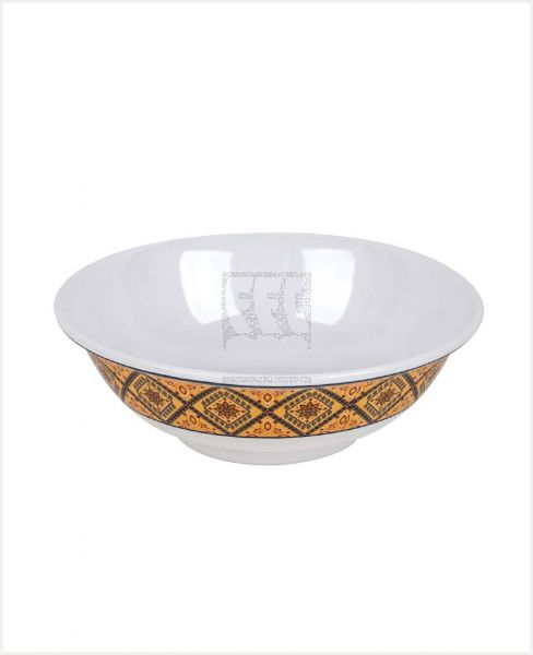 HARMONY MELAMINE ROUND SERVING BOWL BROWN 20CM 5008(B&R)