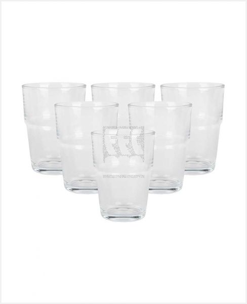 HOMEWAY GLASS TUMBLER CRYSTAL 6PCS HW2958