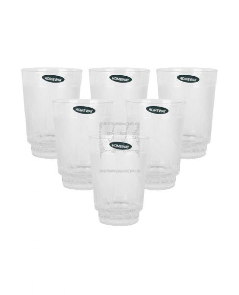 HOMEWAY GLASS TUMBLER GALAXY 8OZ SET OF 6PCS HW2959