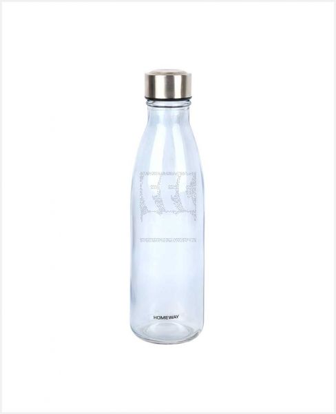 HOMEWAY BOTTLE VITREOUS GLASS BOTTLE 650ML HW3900