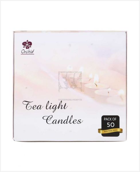 ORCHID TEALIGHT CANDLES 50PCS PACK JC12J-50HS