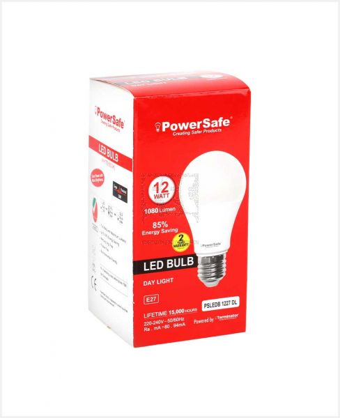 POWER SAFE LED BULB DAY LIGHT E27 12W PSLEDB 1227 DL