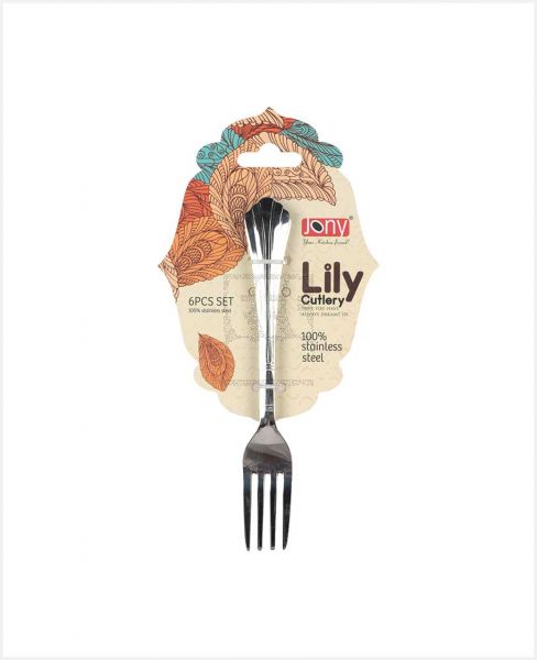 JONY LILLY SS MASTER FORK 6PCS