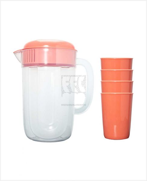 HOMEWAY WATER JUG WITH 4 CUPS 2.4L HW3887