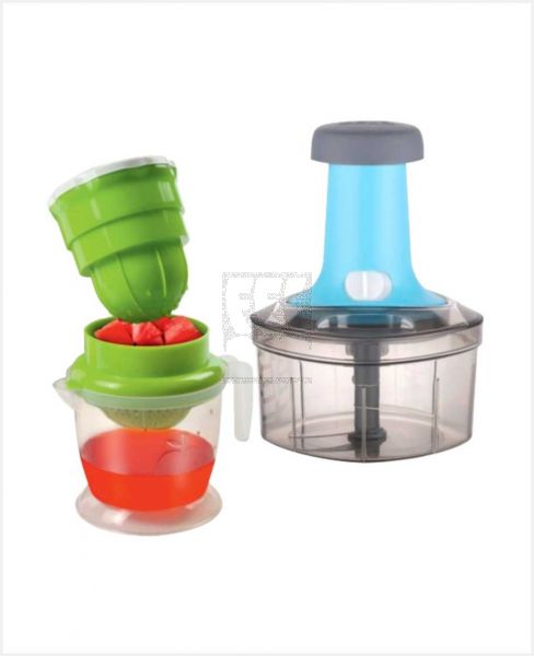 GREEN POINT 2IN1 WONDER PUSH CHOPPER SQUARE 650+NANO JUICER GPVC-1018