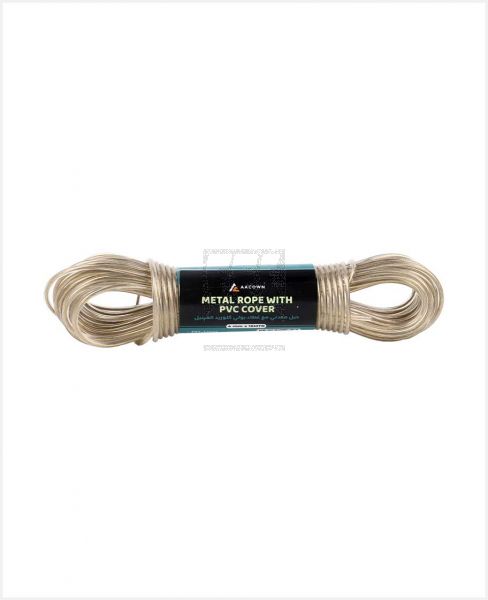 AACOWN METAL ROPE WITH PVC COVER 4MM 15MTR