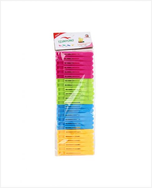 TZJINYONG PLASTIC CLOTH CLIP 24PCS 0618-24