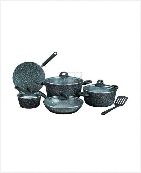 HOMEWAY MARBLE COOKWARE SET-FORGED 10PCS HW3696