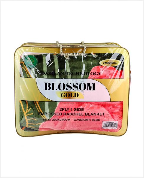 BLOSSOM GOLD BLANKET 200X240 8LBS BLDCHBGBL243