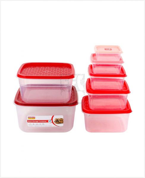 RATAN CORAL CONTAINER 7PCS NO.1TO7 123177