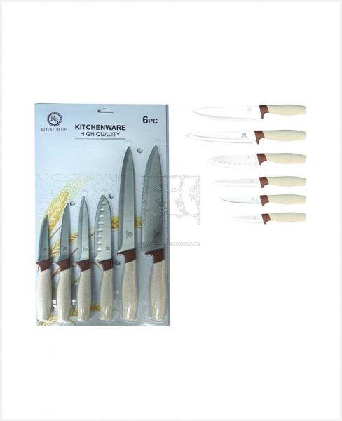 ROYAL BLUE KNIFE BIO 6PCS SET YJSC237