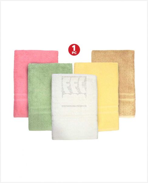 RANKOUSSI 100% COTTON BATH TOWEL ASSORTED 70X140CM