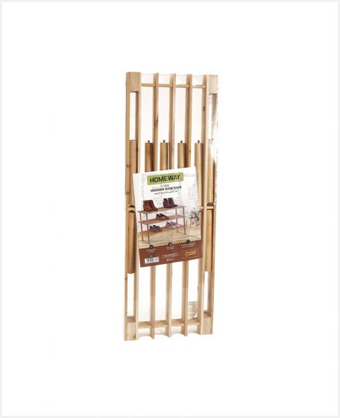 HOMEWAY 3 TIER WOODEN SHOE RACK HW3816