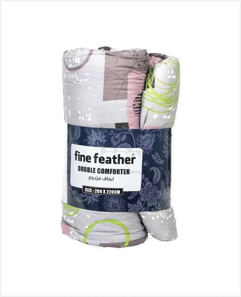 FINE FEATHER ROLL DOUBLE COMFORTER 200X220CM FF1483